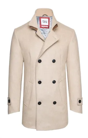 Men's Mock Double Breasted Coat