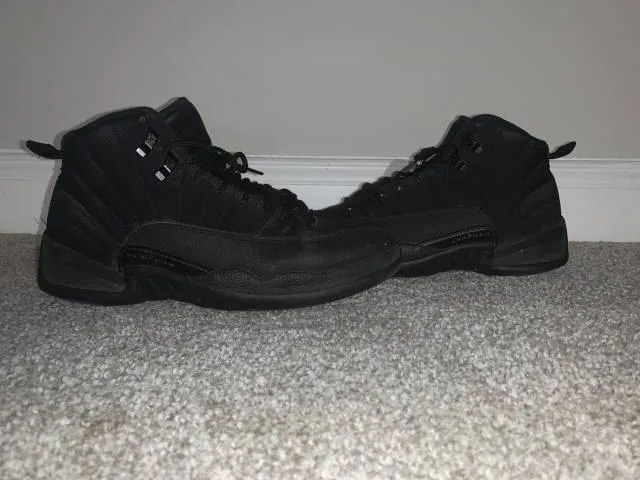 Mens Nike 12 Retro Winter Black