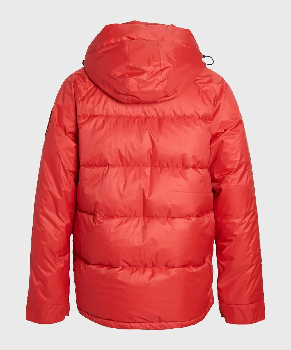 Mens Puffer Red Jacket | Mens Red Parachute Winter Jacket