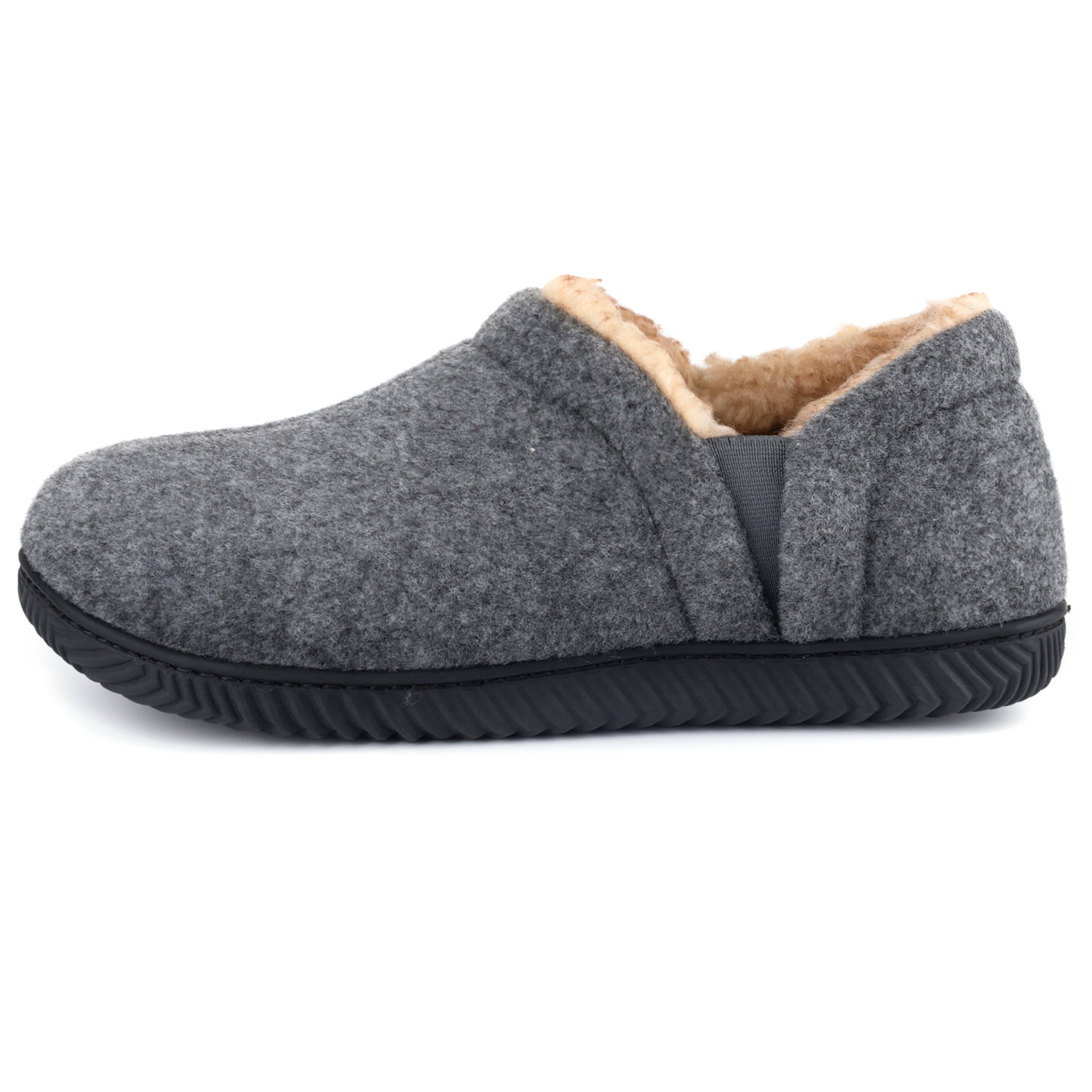 Men's Timothy Elastic Side Faux Wool Slipper