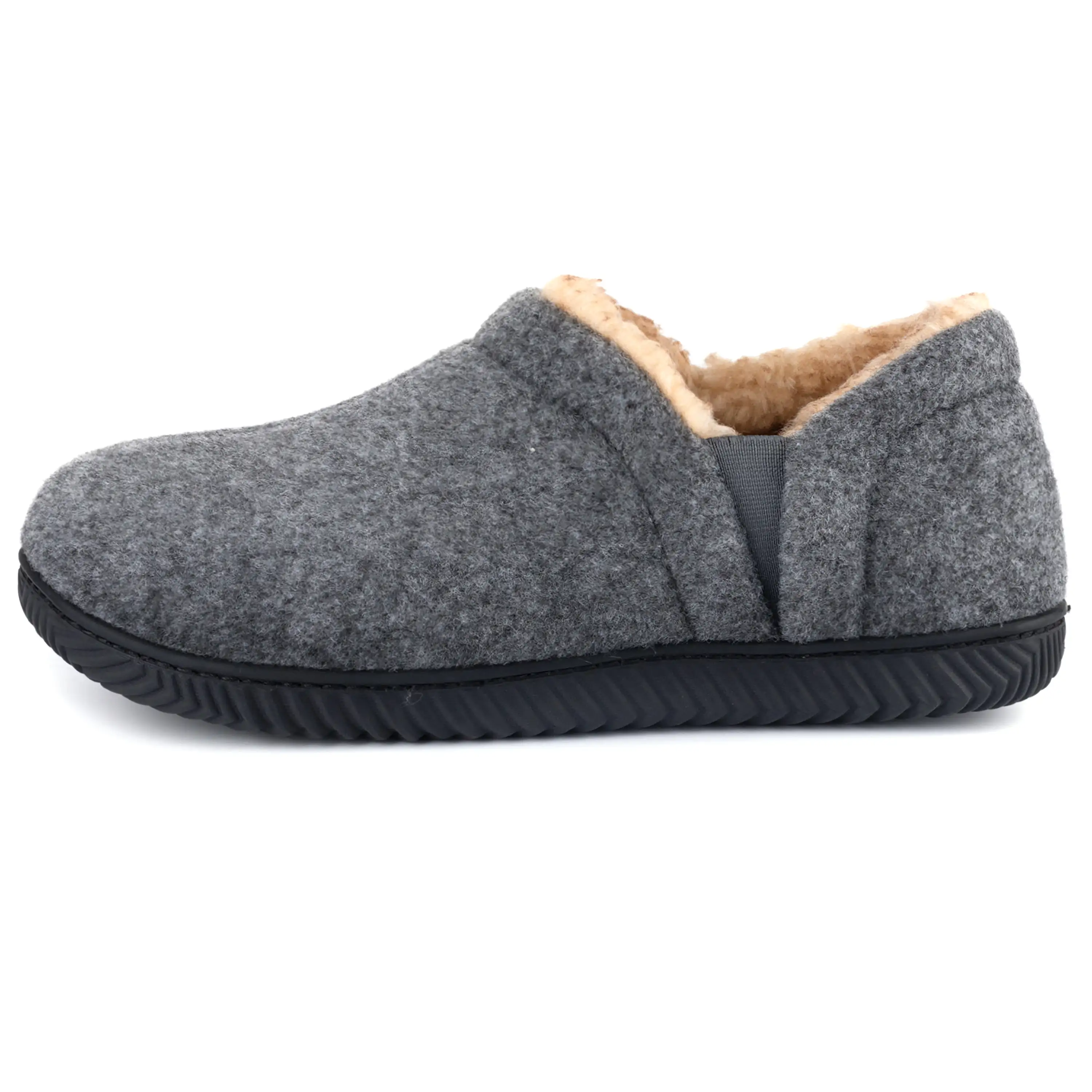 Men's Timothy Elastic Side Faux Wool Slipper