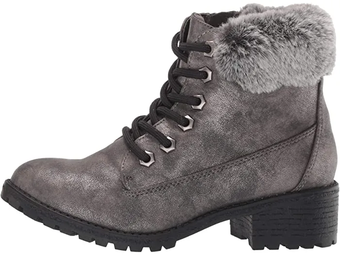 MIA Kid's Casey Faux-Fur Collar Boot - Pewter LGK005