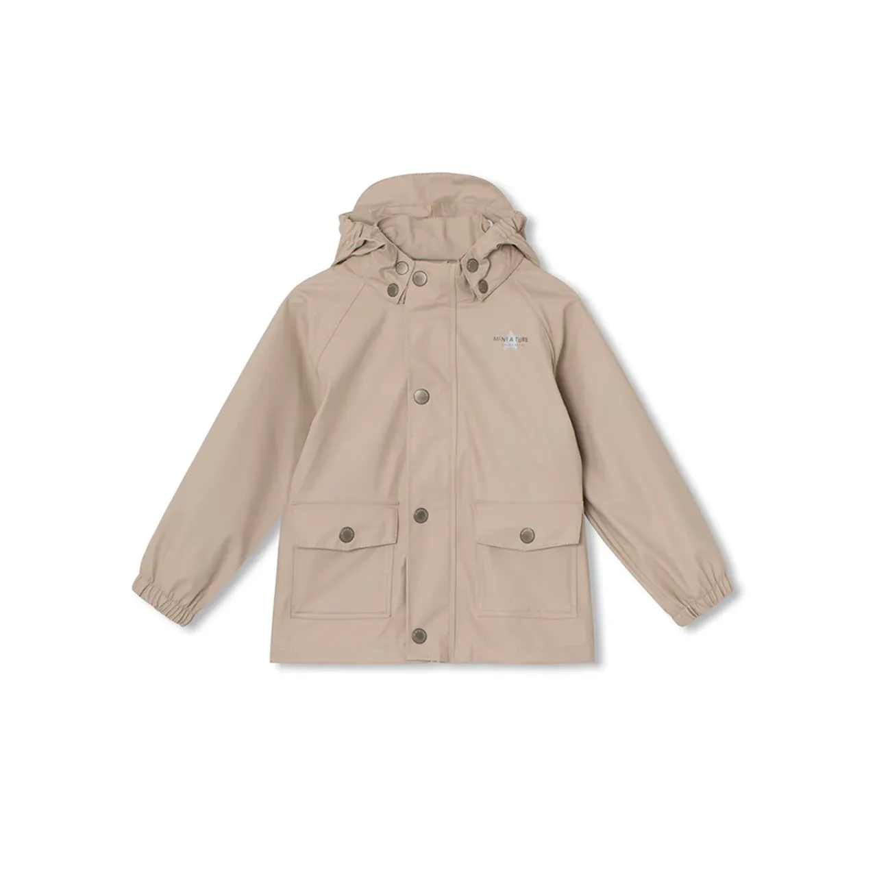 Mini A Ture Julien Rain Jacket. GRS  Sesame