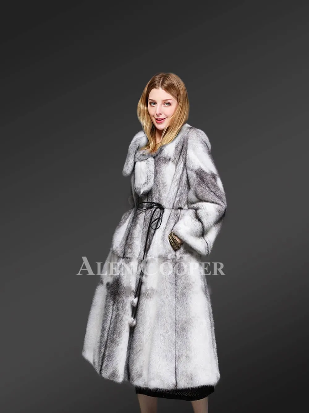 Mink fur long coats for women for greater charm and appeal