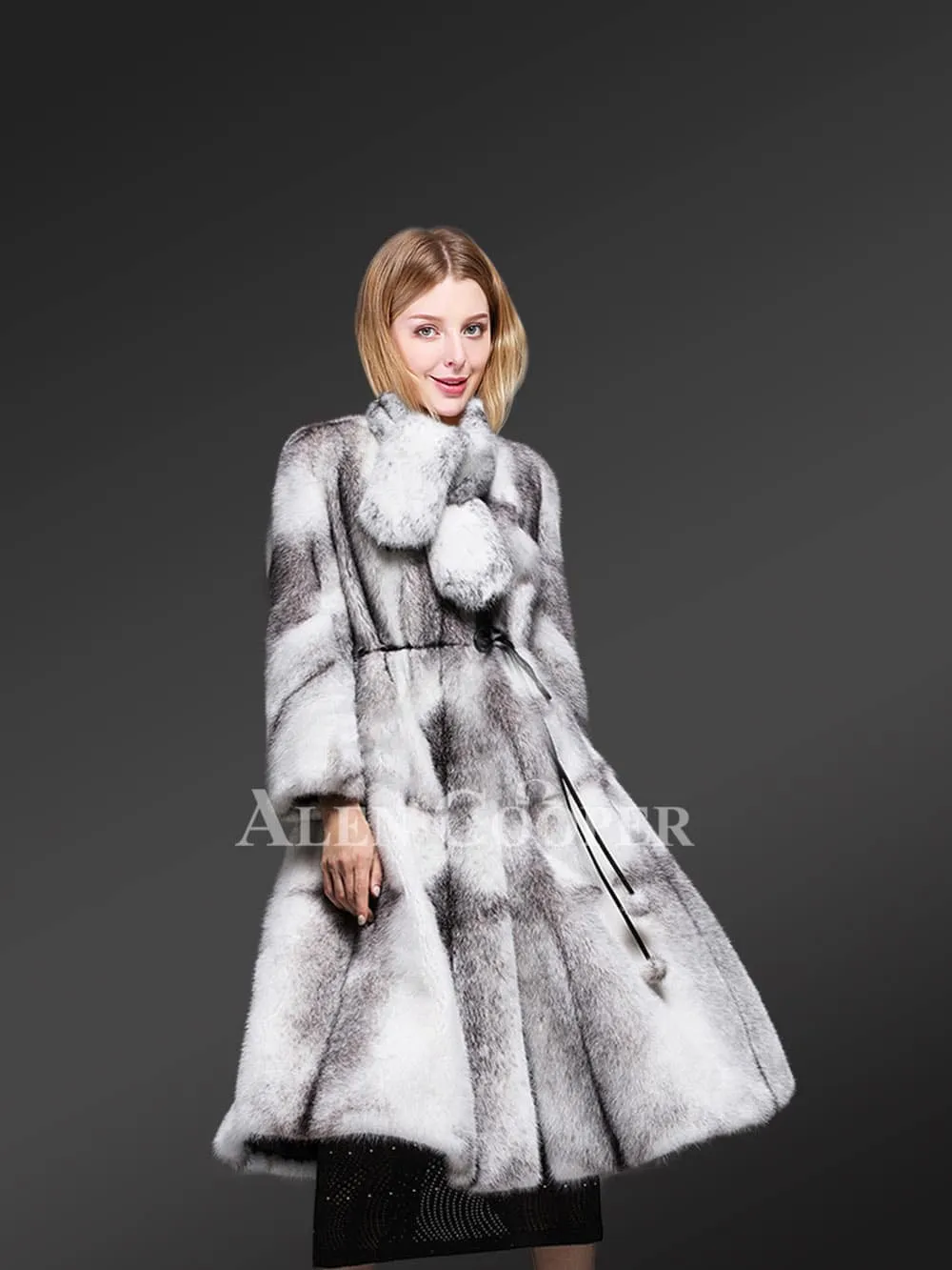 Mink fur long coats for women for greater charm and appeal