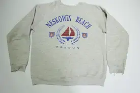 Neskowin Beach Oregon 1991 Vintage 90's Hanes Crewneck Distressed Sweatshirt