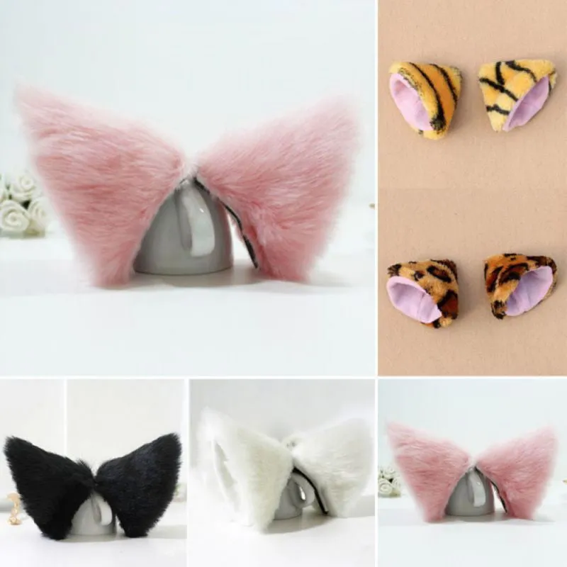 Night Party Club Ball Wearing Deacorate Cat Fox Fur Ear Pattern Hair Clip Bell PY1 P18 SM6