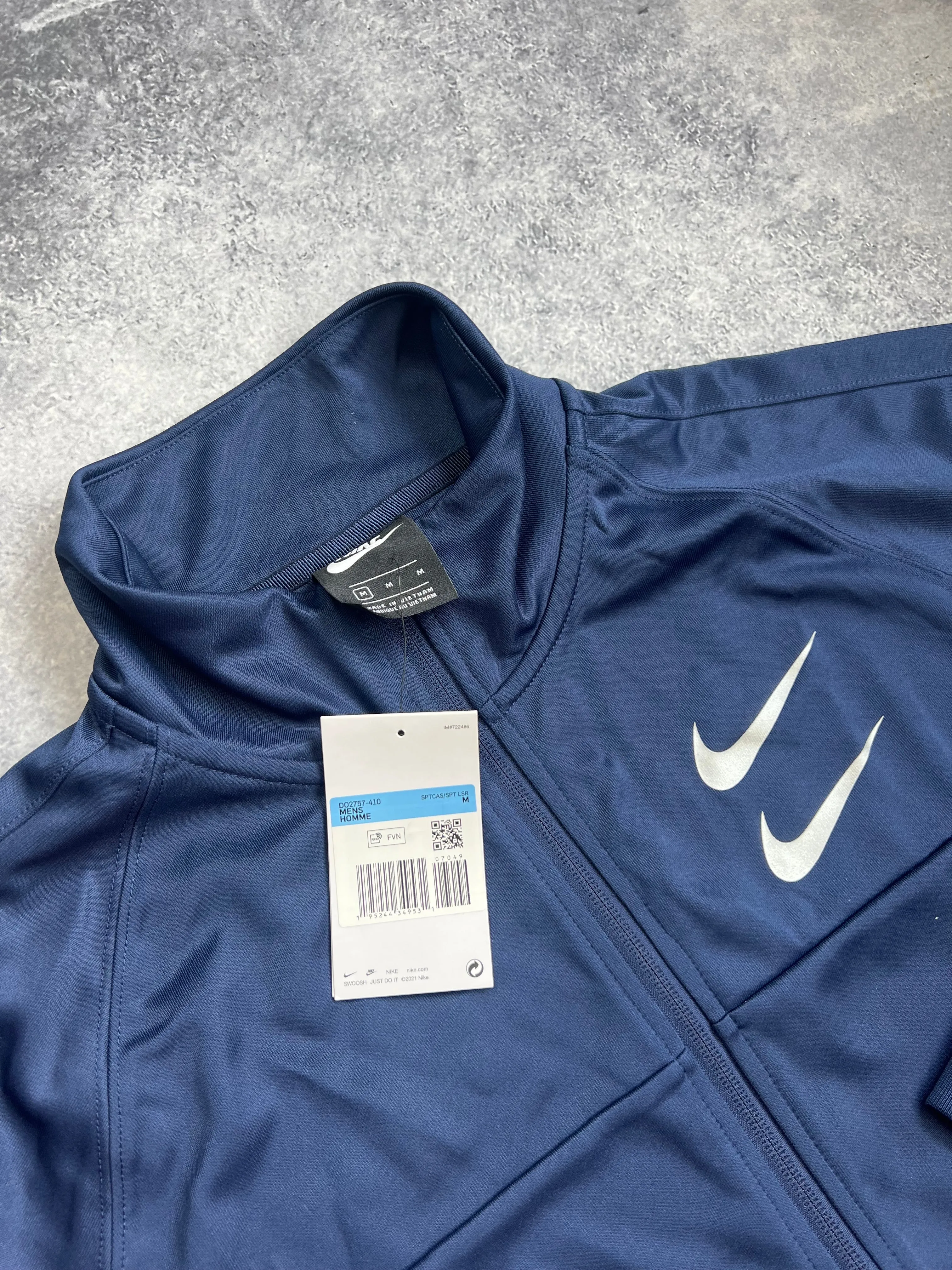 Nike navy swoosh track jacket BNWT