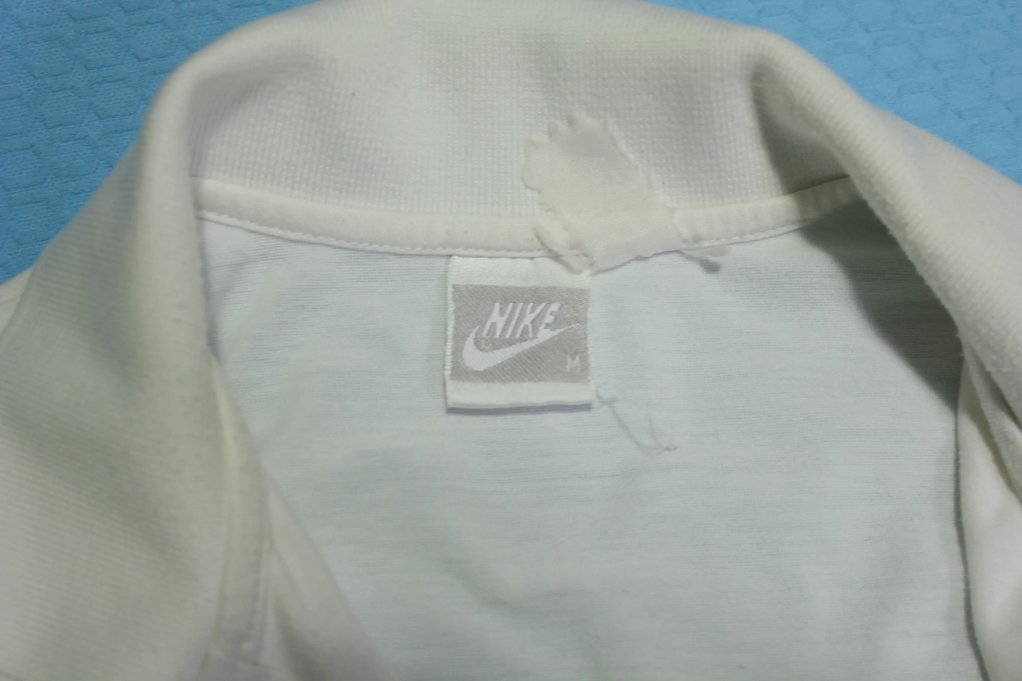 Nike Vintage 90's Gray Tag Tennis Loop Button Polo Shirt