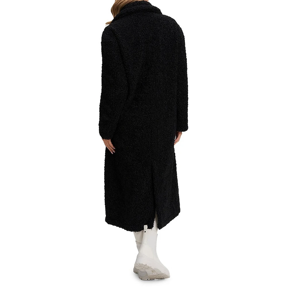 Noize Franny Maxi Faux Shearling Coat