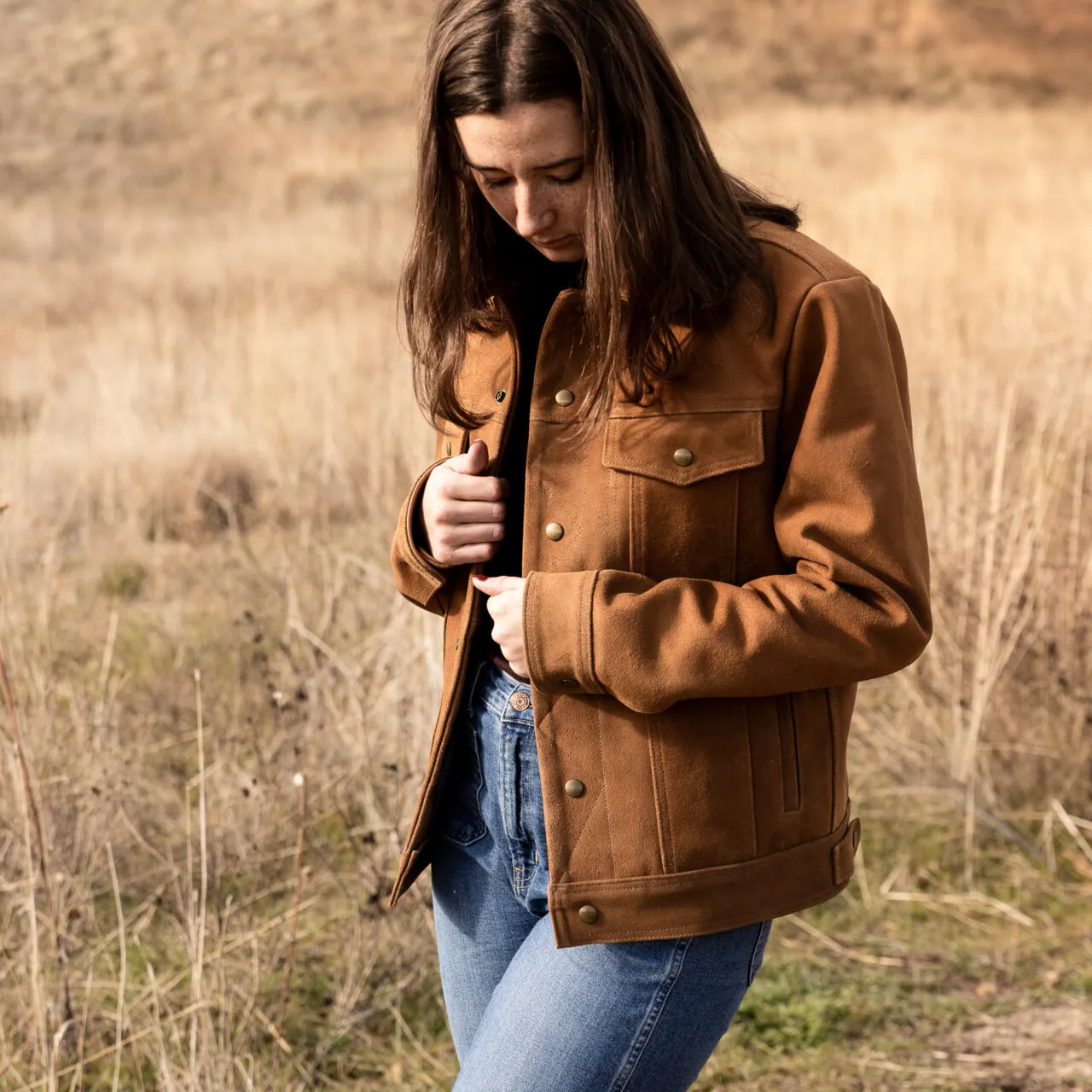 Nokona Rancher Baseball Jacket in Tan Roughout - Nokona Ballgloves