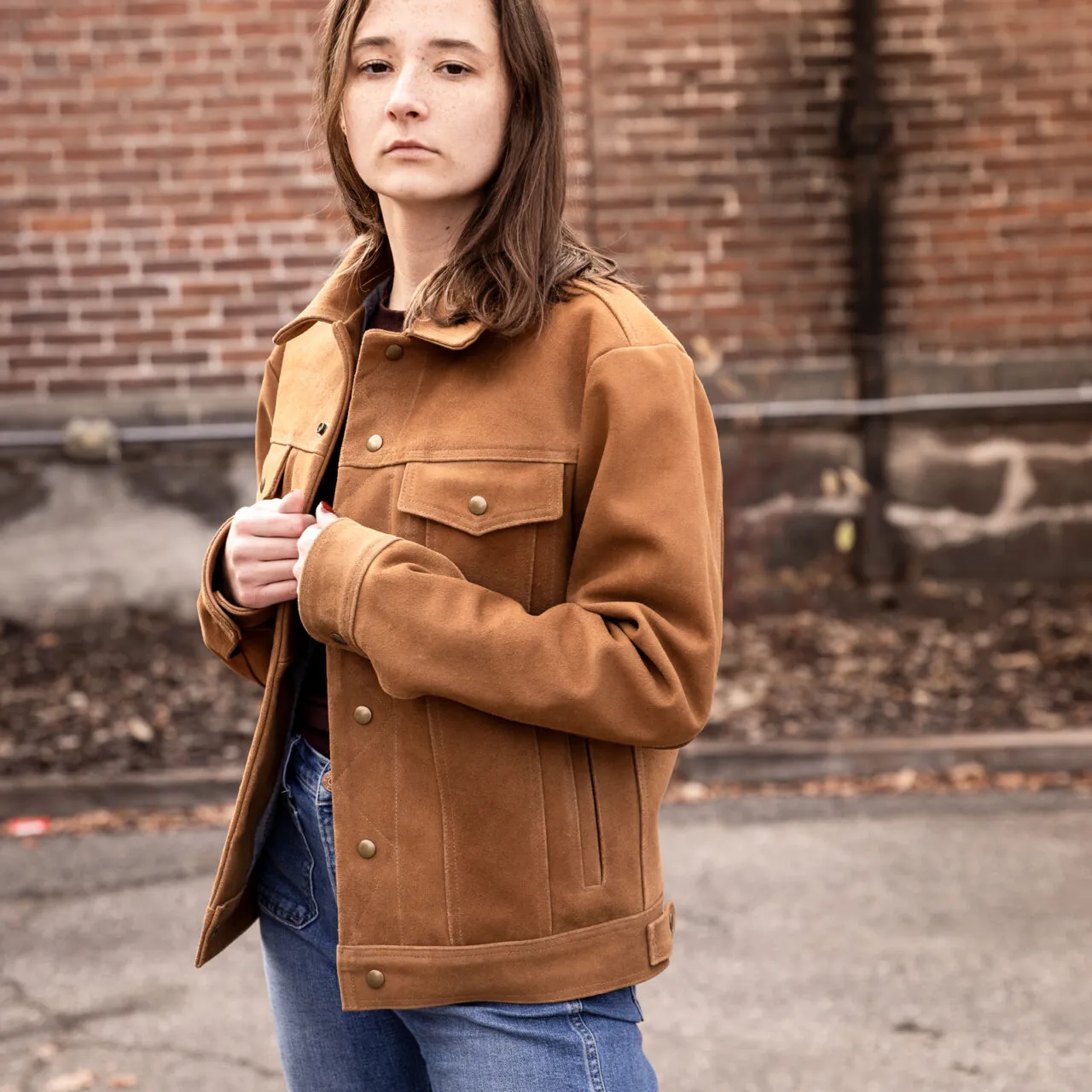 Nokona Rancher Baseball Jacket in Tan Roughout - Nokona Ballgloves