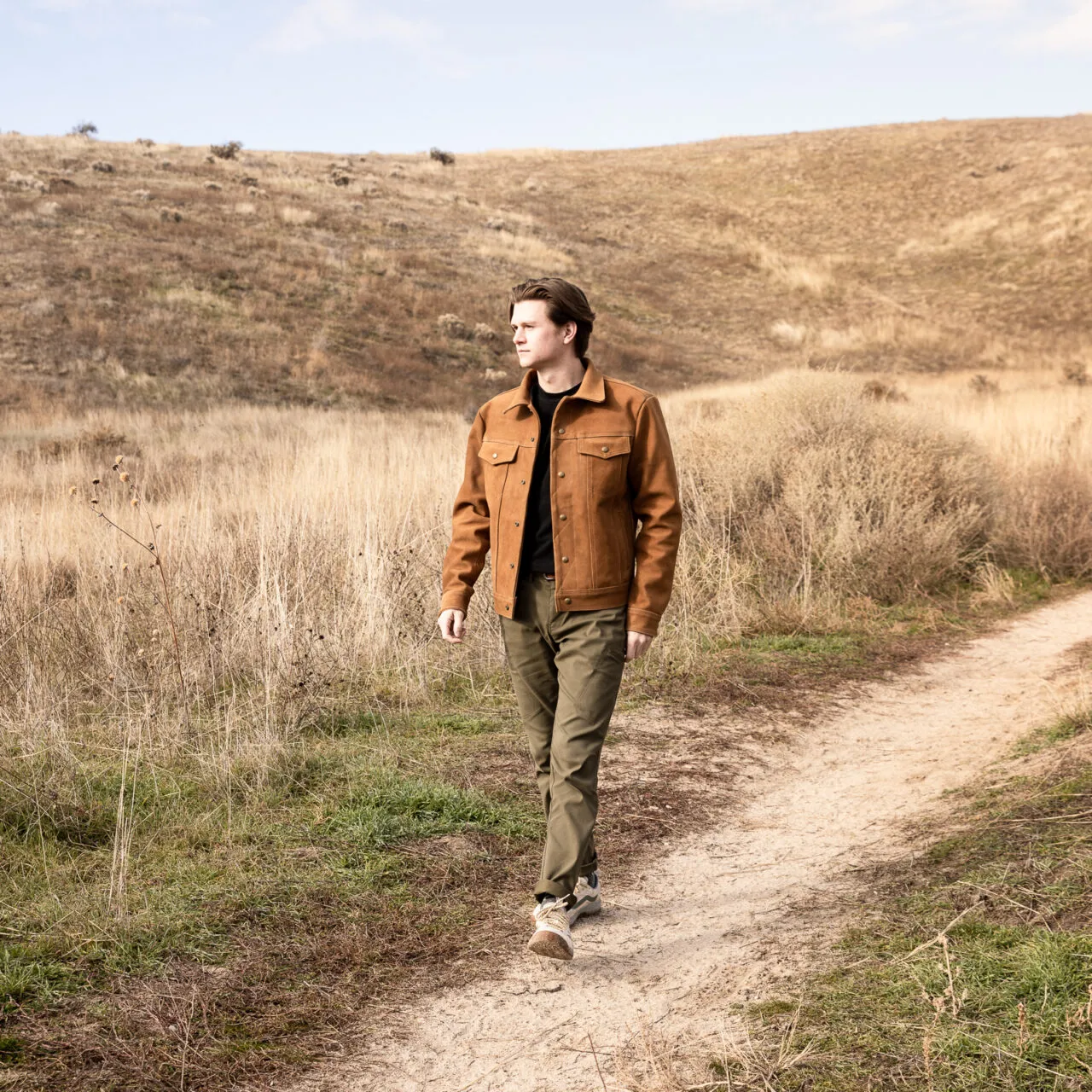 Nokona Rancher Baseball Jacket in Tan Roughout - Nokona Ballgloves