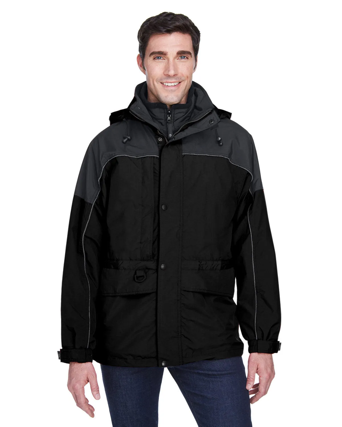 North End 3-in-1 Two-Tone Parka Black