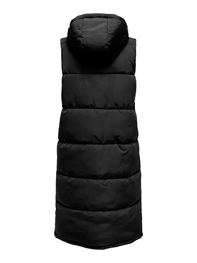 ONLY Alina Long Hooded Puffer Vest