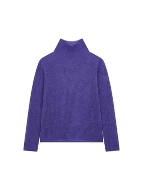 Overseas Station Season Big Chance 8 18 Women s Alpaca Wool Turtleneck Sweater Violet 271269