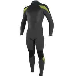 O'Neill Epic 5/4mm Mens Back Zip Winter Wetsuit 2024 - Gunmetal Dayglo