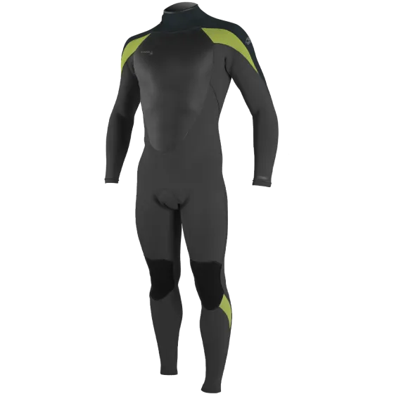 O'Neill Epic 5/4mm Mens Back Zip Winter Wetsuit 2024 - Gunmetal Dayglo