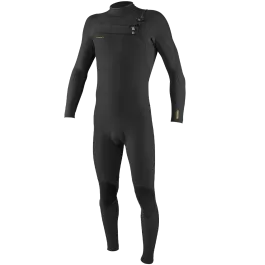 O'Neill Hyperfreak 5/4+mm Mens Chest Zip Winter Wetsuit - Raven