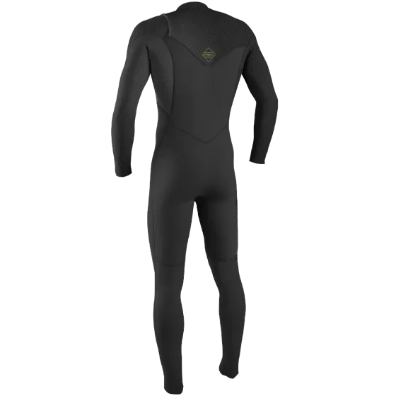 O'Neill Hyperfreak 5/4+mm Mens Chest Zip Winter Wetsuit - Raven