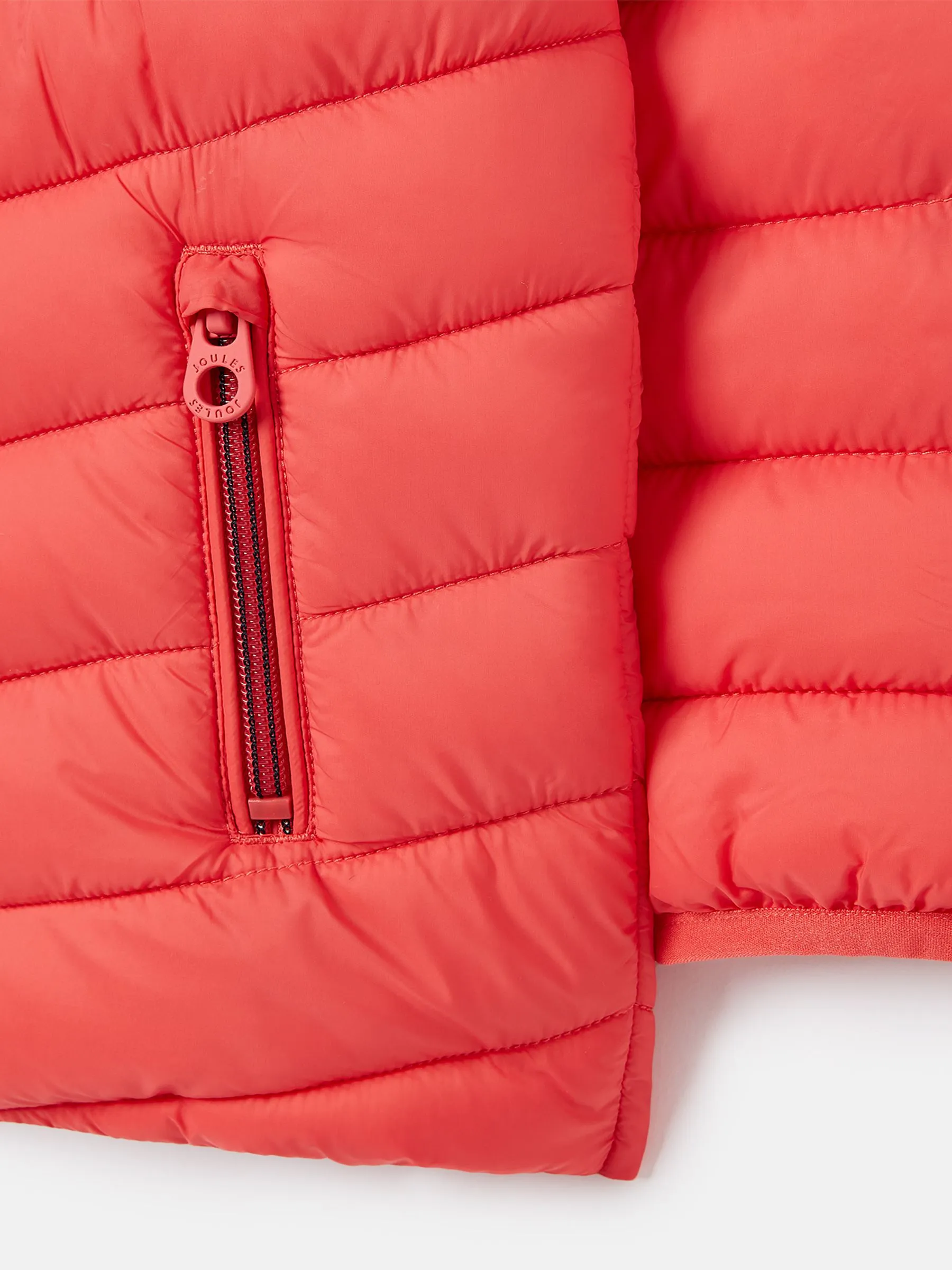 Pink Showerproof Padded Coat with Hood