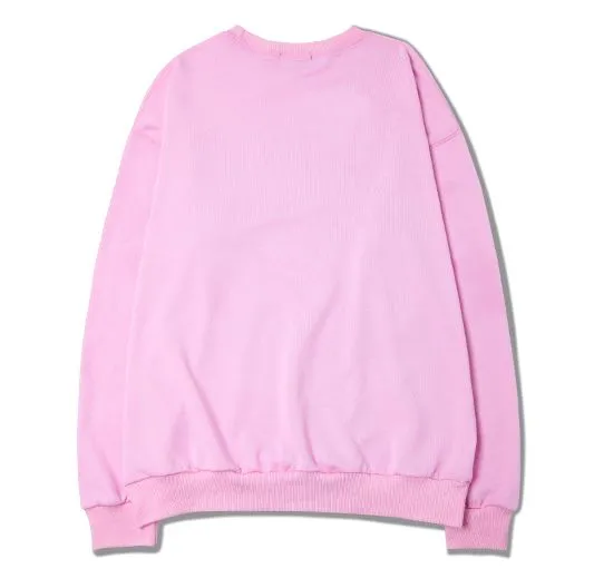 Pink Crewneck Pullover for Men