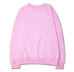 Pink Crewneck Pullover for Men