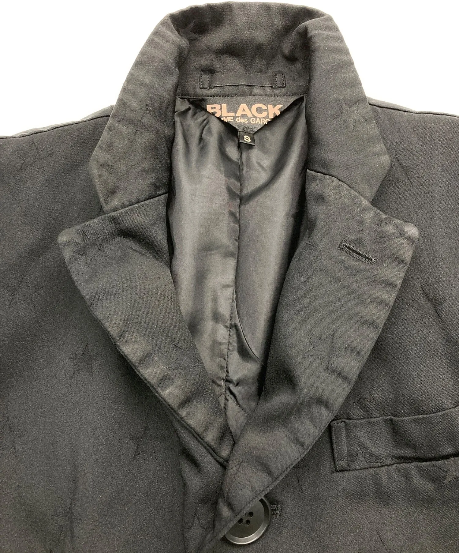 [Pre-owned] BLACK COMME des GARCONS Poly Shrunken Star 3B Long Jacket 1Q-J016