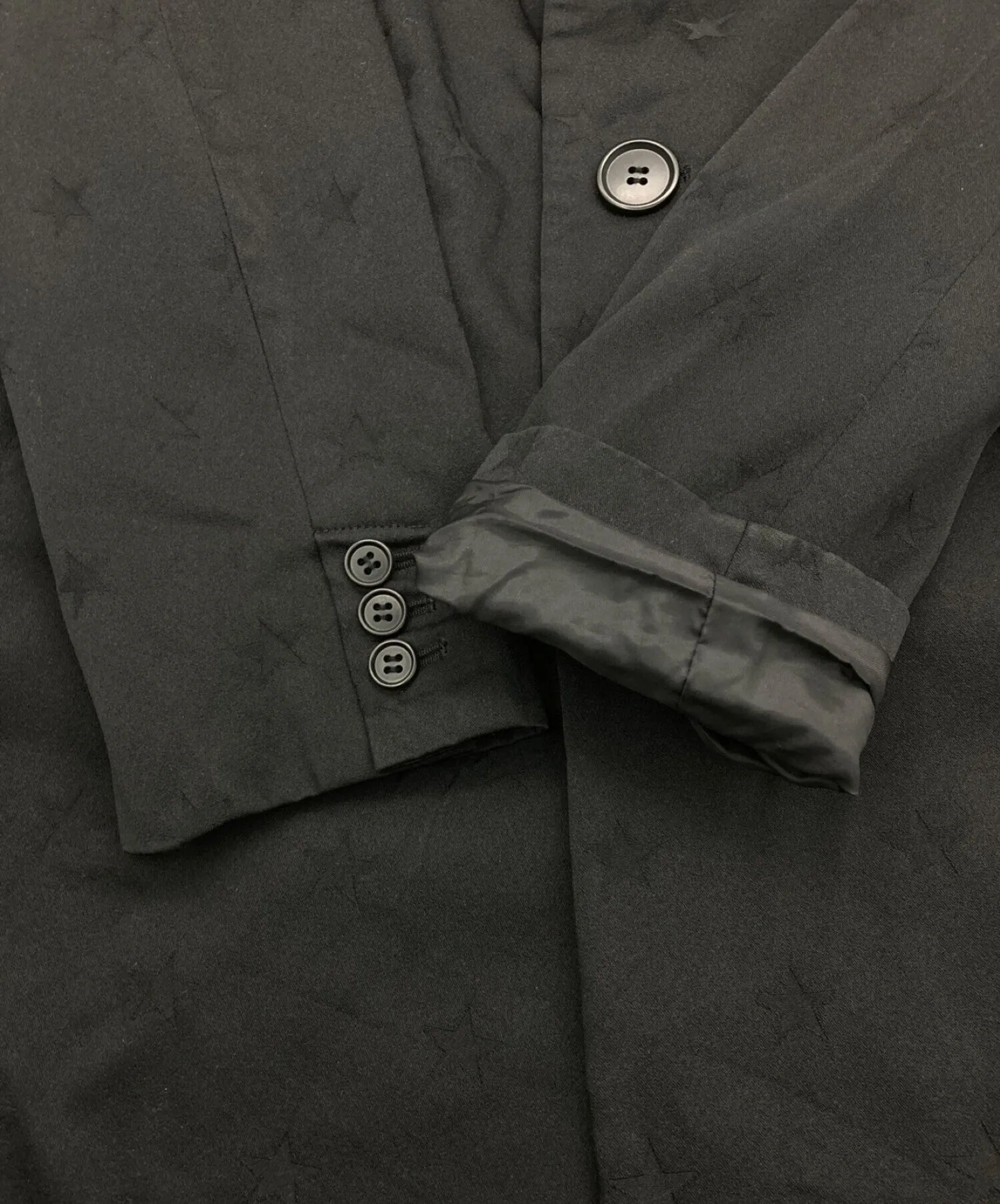 [Pre-owned] BLACK COMME des GARCONS Poly Shrunken Star 3B Long Jacket 1Q-J016