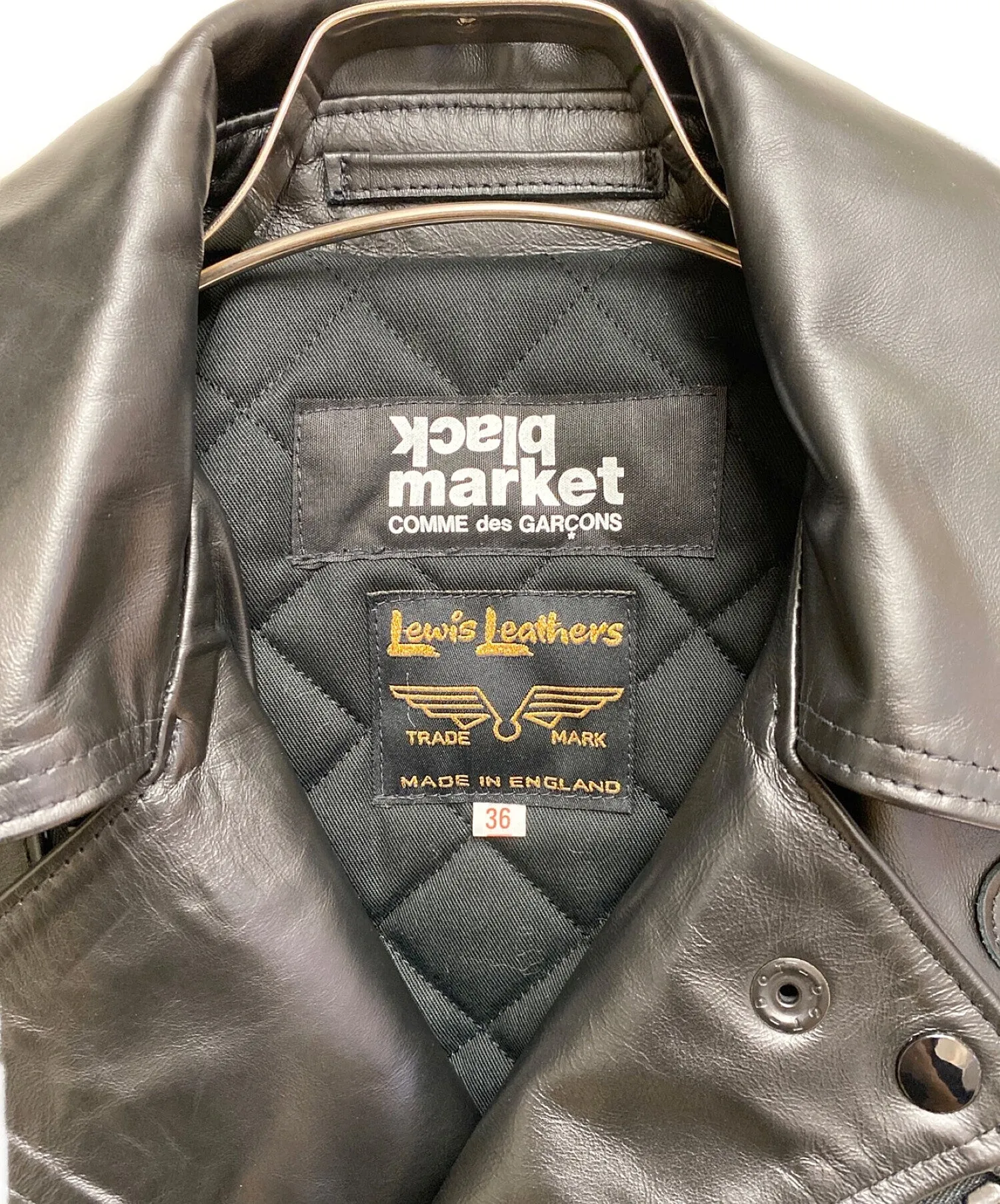 [Pre-owned] COMME des GARCONS BLACKMARKET Leather Riders Jacket OD-J001/AD2019