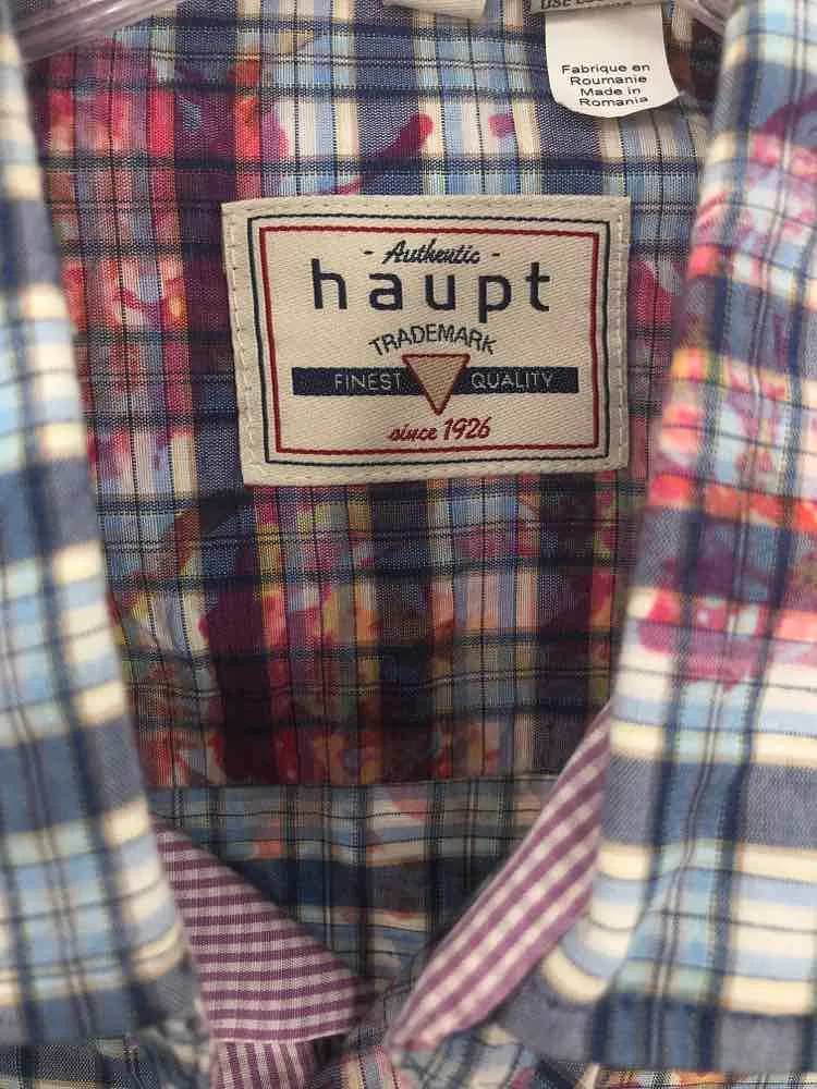 Pre-Owned Haupt Blue Medium Men's Button Down