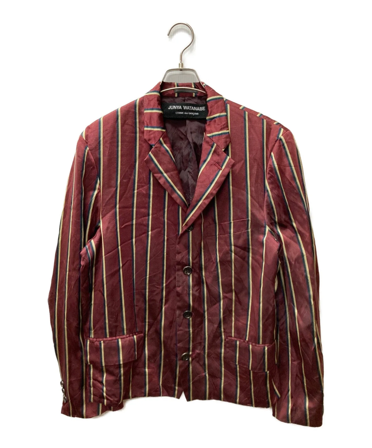 [Pre-owned] JUNYA WATANABE COMME des GARCONS Silk Stripe Tailored Jacket JJ-100130