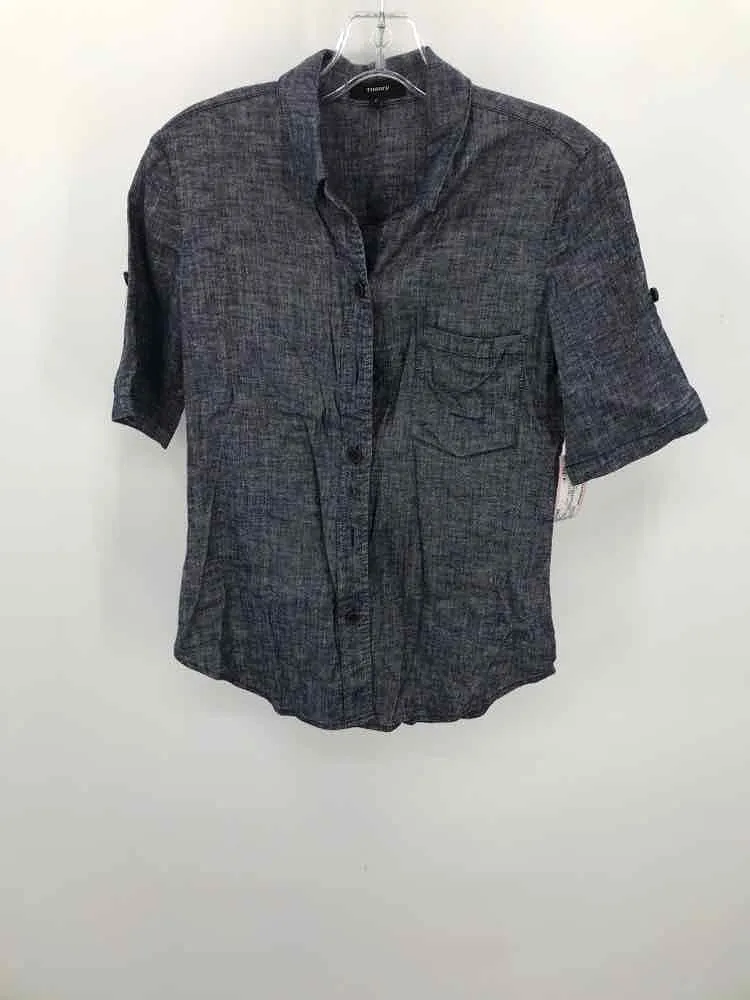 Pre-Owned Theory Blue Size P Button Down