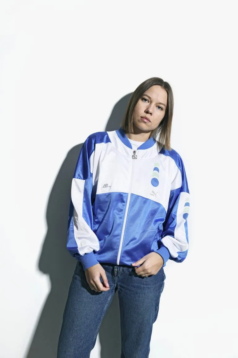 PUMA 80s track jacket in blue white unisex