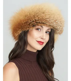 Red Fox Fur Headband: FurHatWorld.com