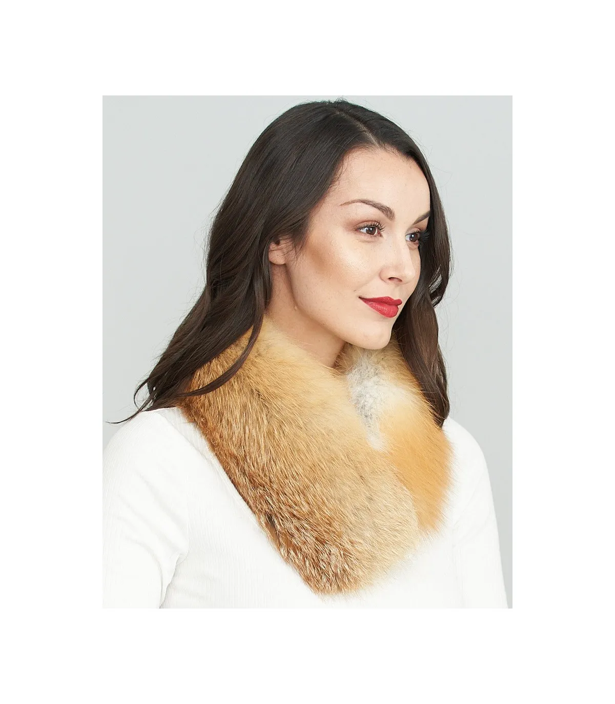 Red Fox Fur Headband: FurHatWorld.com