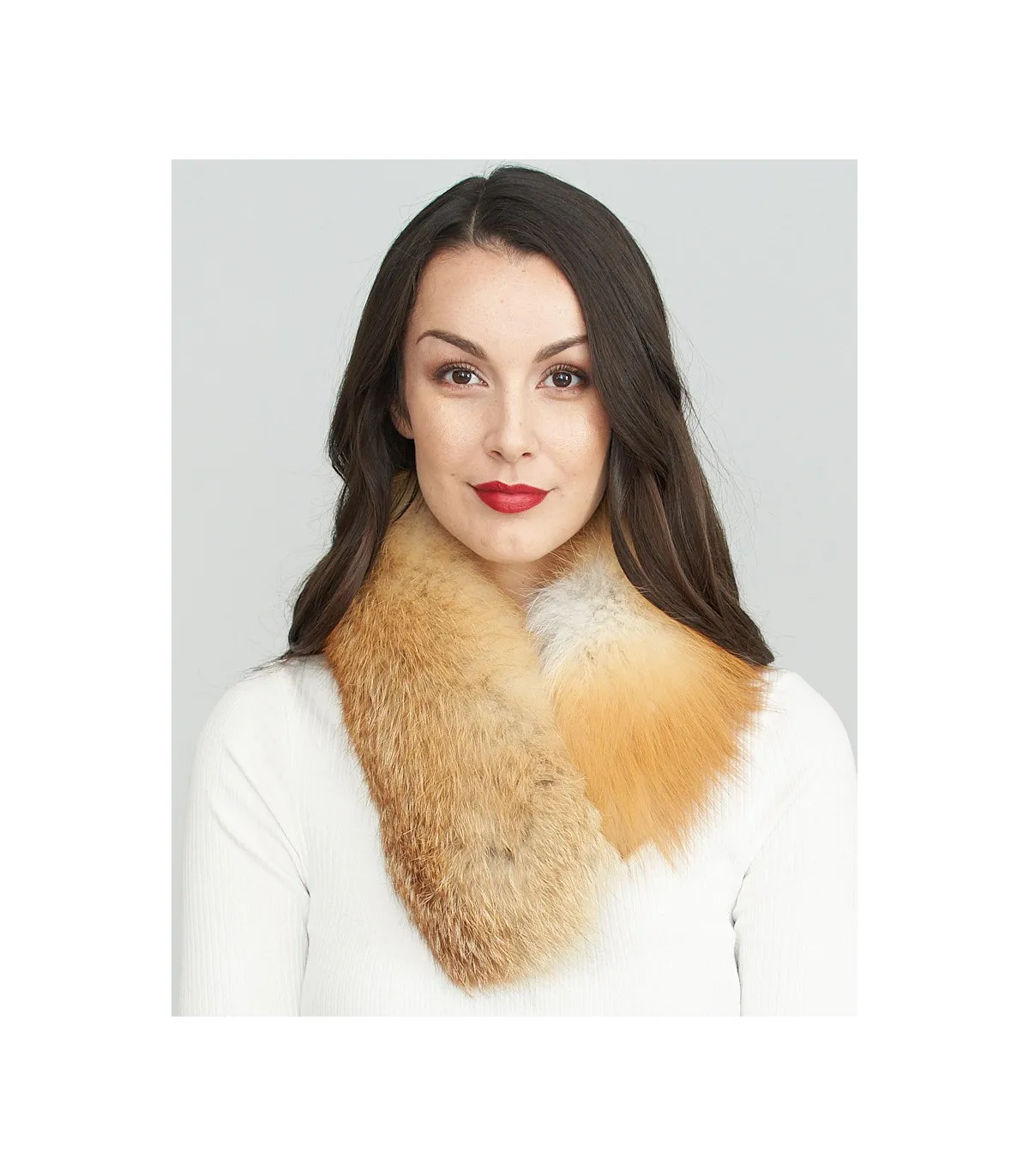 Red Fox Fur Headband: FurHatWorld.com