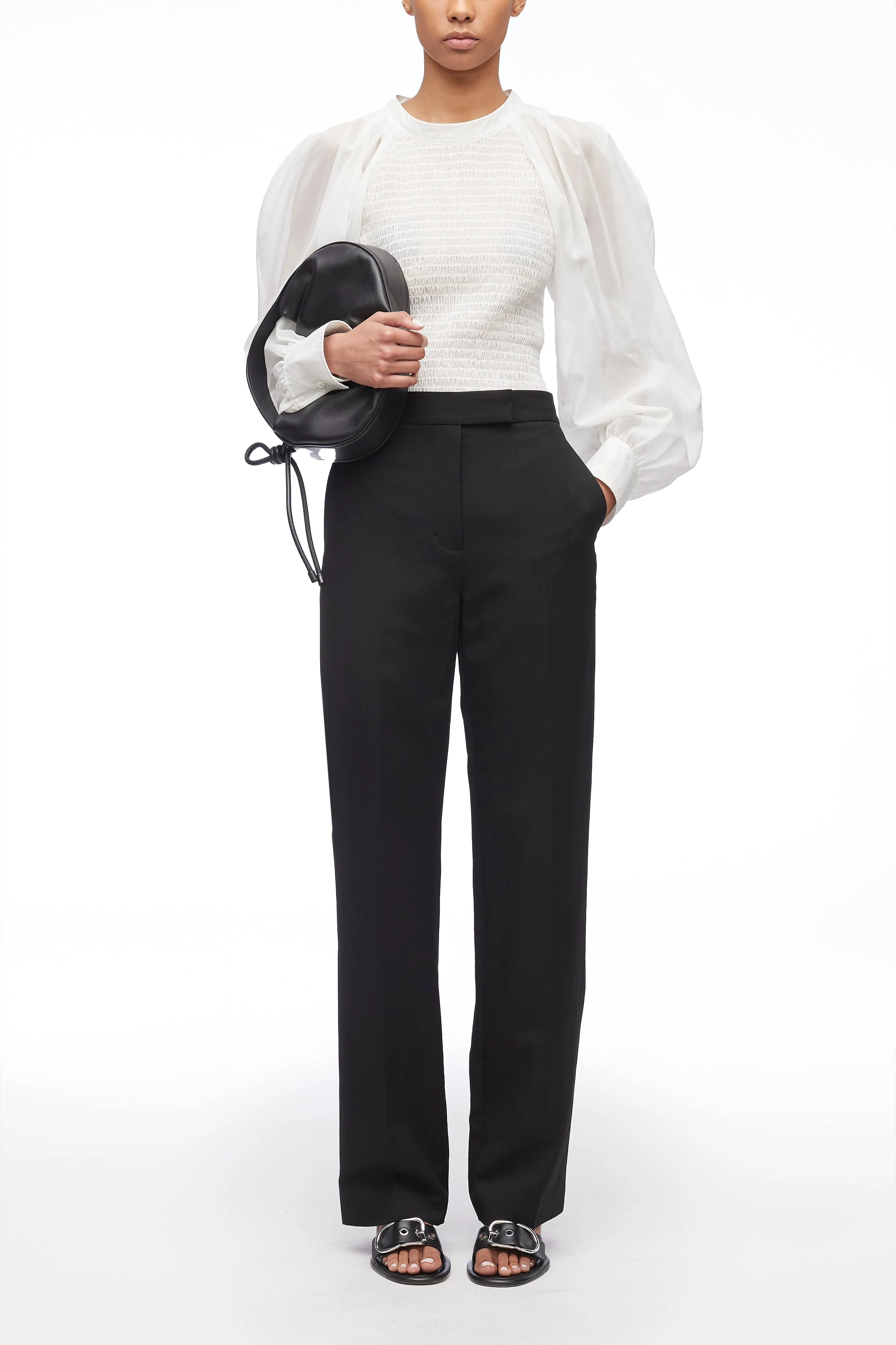 Relaxed Wool Tailored Pant