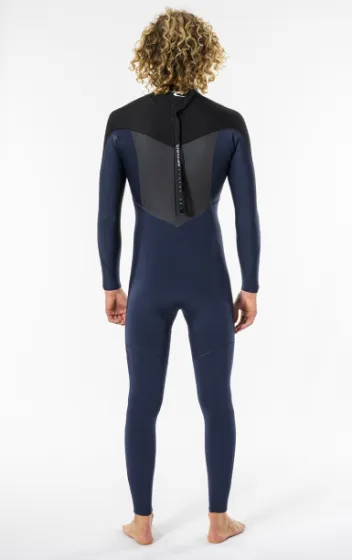 Rip Curl Dawn Patrol 5/3mm Mens Back Zip Winter Wetsuit 2023 - Navy