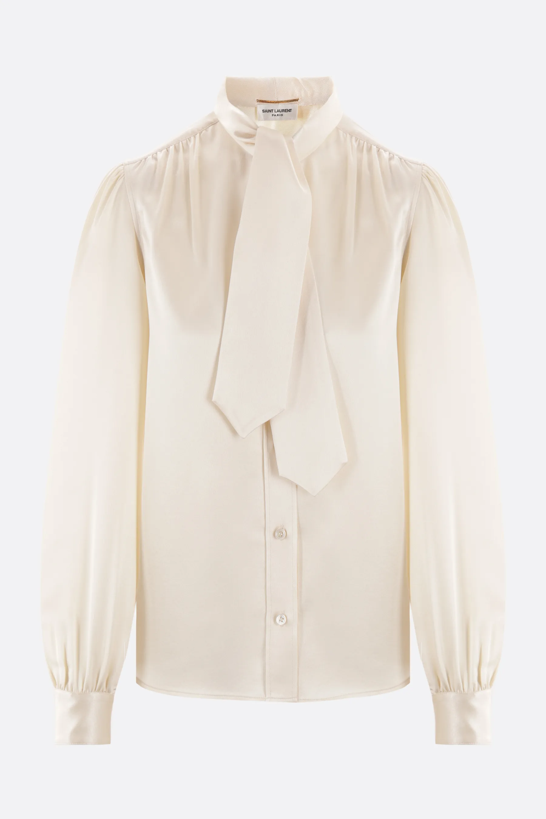 Saint Laurent  |Silk Long Sleeves Plain Shirts & Blouses