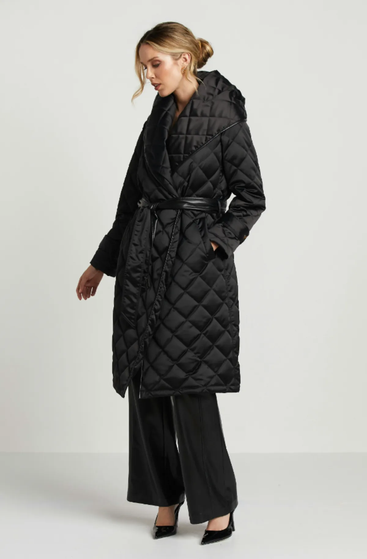 Salem Quilted Wrap Coat