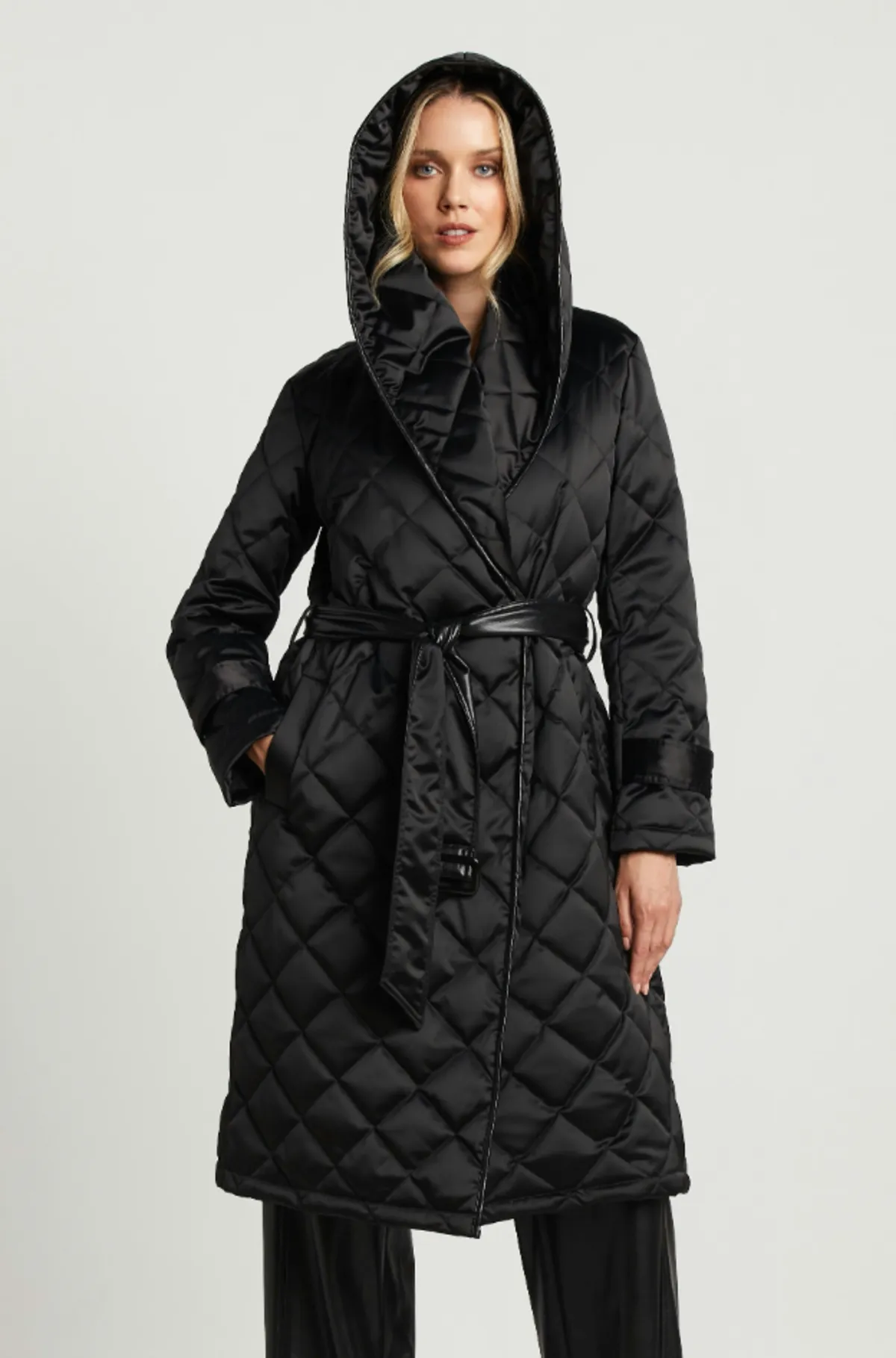 Salem Quilted Wrap Coat