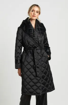 Salem Quilted Wrap Coat