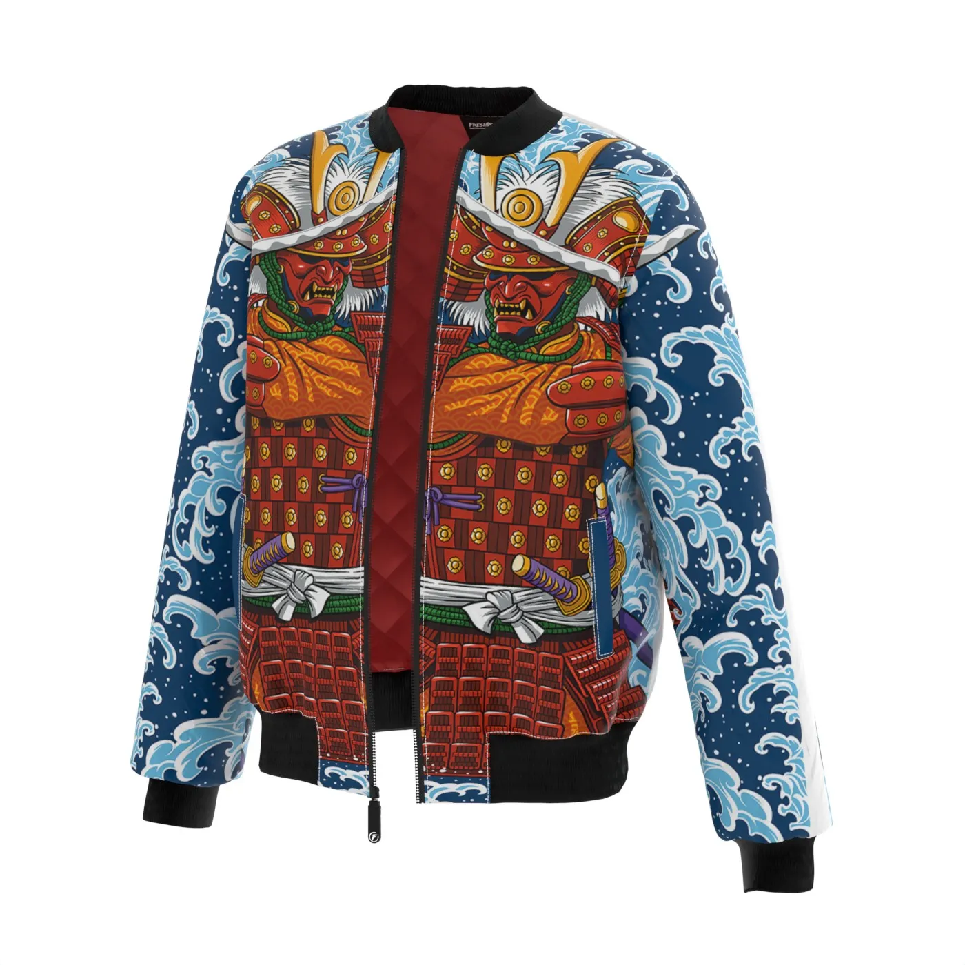 Samurai Wave Bomber Jacket