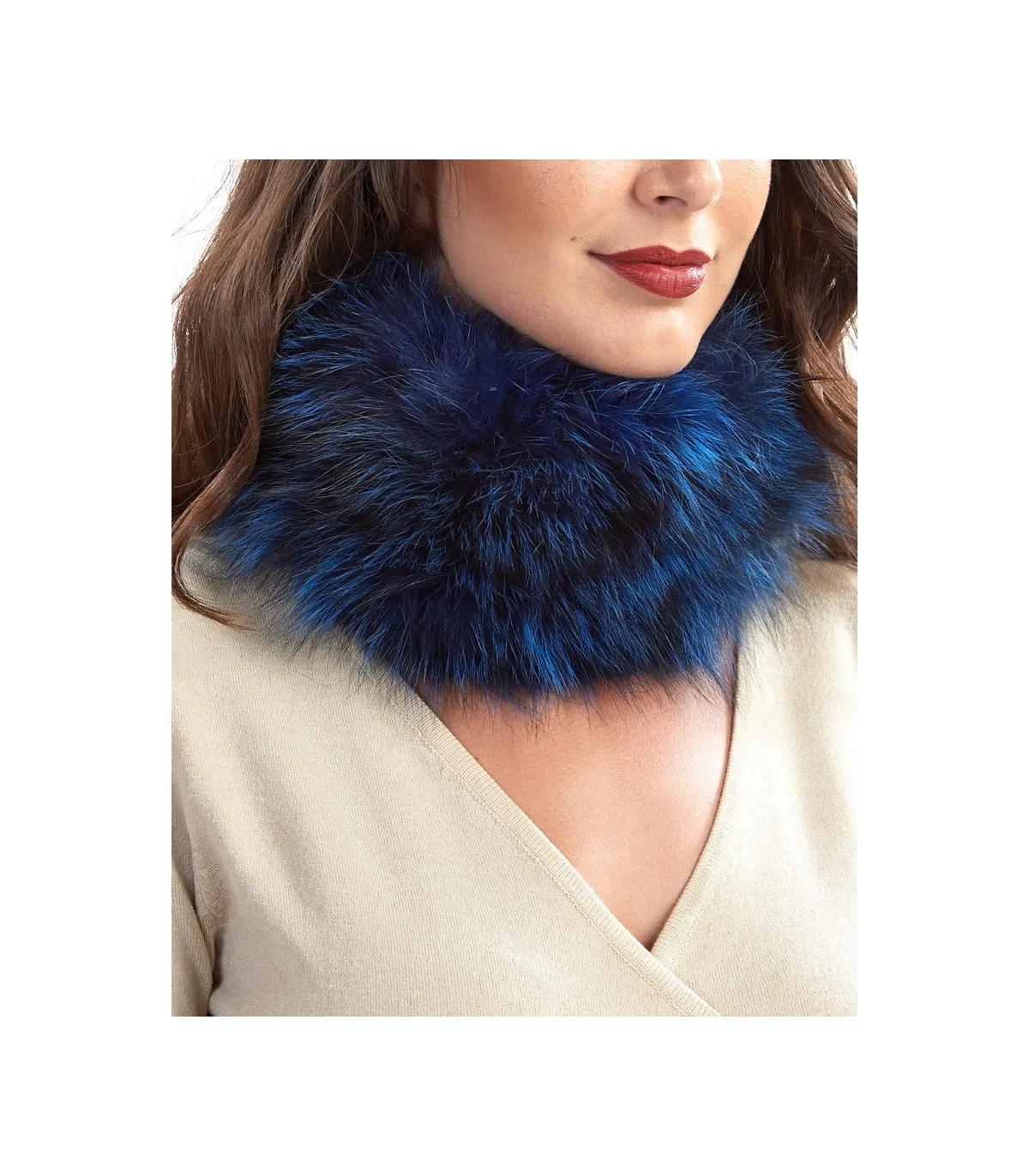 Sapphire Fox Fur Headband: FurSource.com