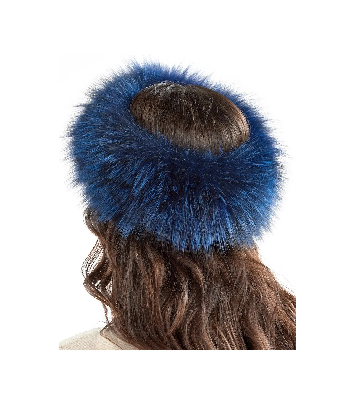 Sapphire Fox Fur Headband: FurSource.com