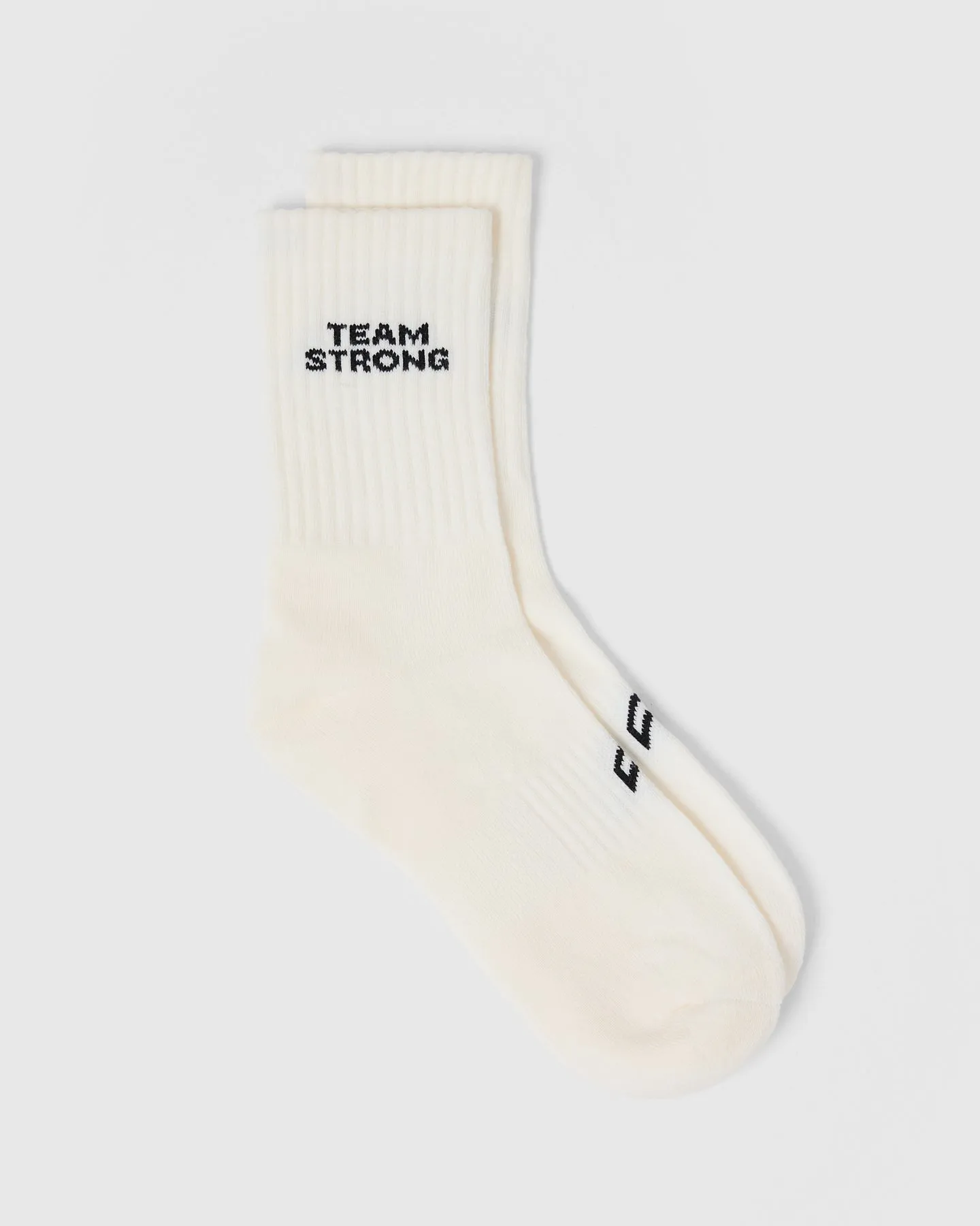 Slogan Crew Socks 5 Pack | Off White