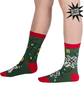 SOCK it to me Women's Crew Socks (Prints) - Eating Light This Holiday