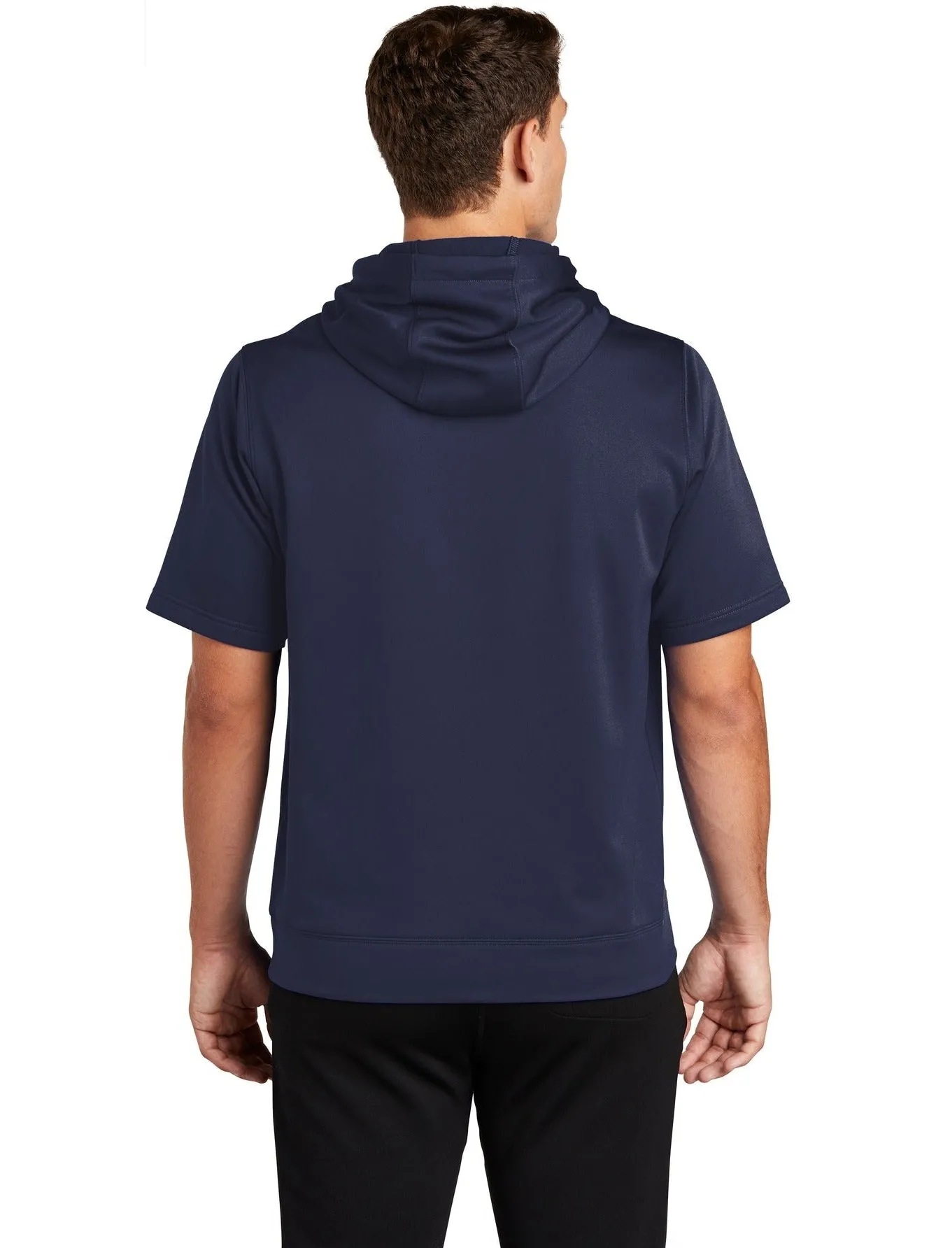 Sport-Tek Sport-Wick Fleece Short Sleeve Hooded Pullover