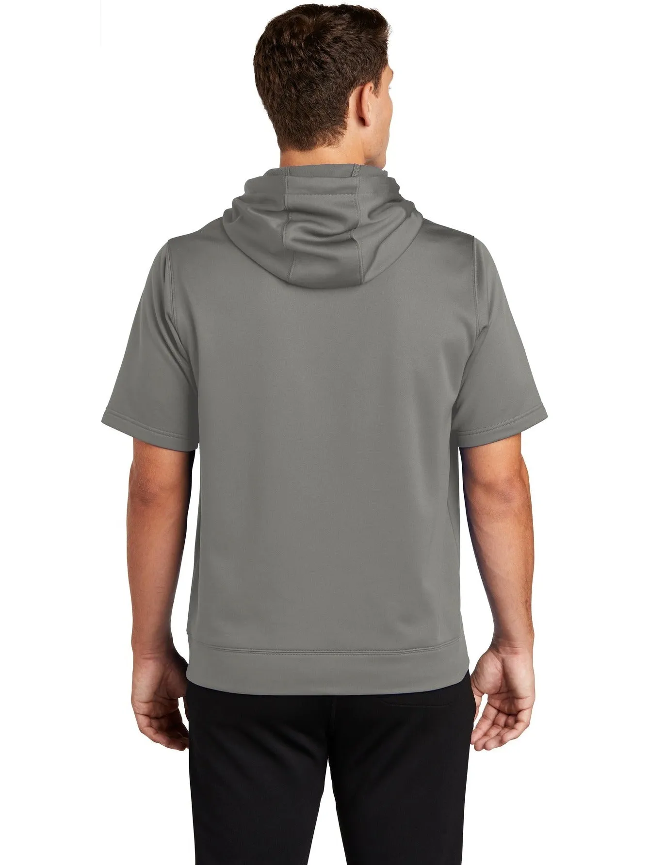 Sport-Tek Sport-Wick Fleece Short Sleeve Hooded Pullover